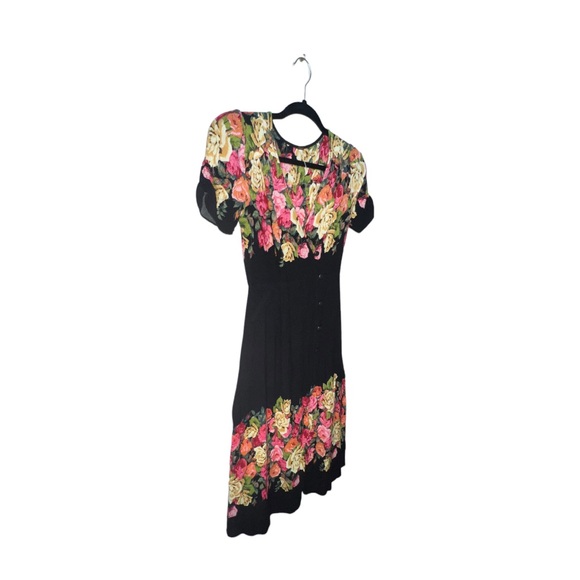 Free People Maxi Dress Size X Small Black Floral - Picture 10 of 15